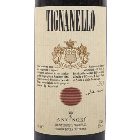 MARCHESI ANTINORI 1 bottle of TIGNANELLO 1993 - фото 2