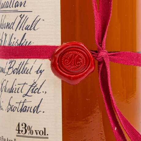 MACALLAN Single Highland Malt Scotch Whisky "Red Ribbon" 1940, 41 years, - photo 5