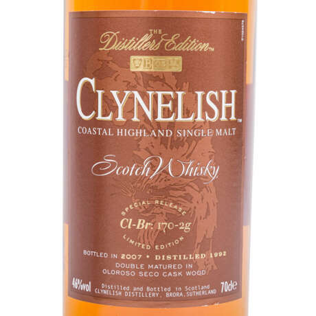 CLYNELISH COSTAL HIGHLAND Single Malt Whisky 1992 - photo 2