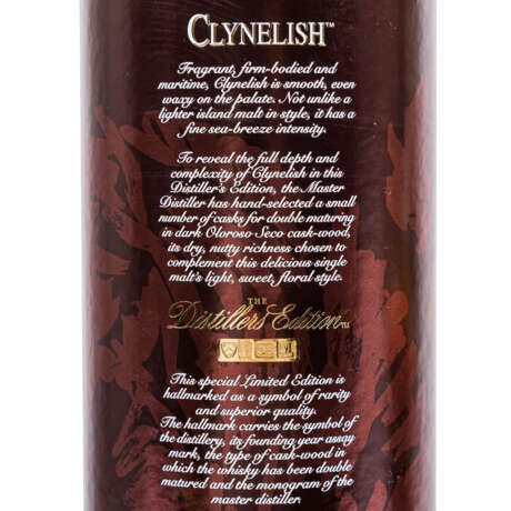 CLYNELISH COSTAL HIGHLAND Single Malt Whisky 1992 - photo 5