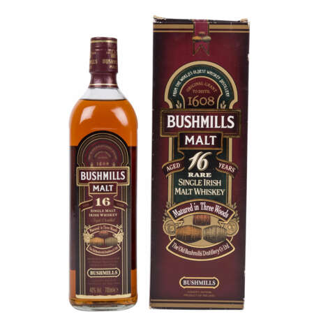 BUSHMILLS MALT Single Irish Malt Whiskey "Aged 16 Years - photo 1