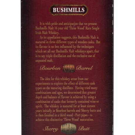 BUSHMILLS MALT Single Irish Malt Whiskey "Aged 16 Years - Foto 8