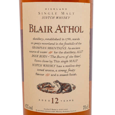 BLAIR ATHOL Single Malt Scotch Whisky "Aged 12 Years - Foto 3