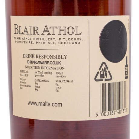 BLAIR ATHOL Single Malt Scotch Whisky "Aged 12 Years - фото 4