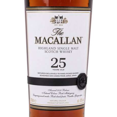 MACALLAN Single Malt Scotch Whisky, 25 years, Sherry Oak, 2020 (Release) - Foto 2