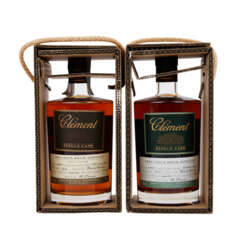 CLÉMENT 2 bottles SINGLE CASK Rum 2003, 2004