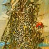 “The old lighthouse” Canvas Oil paint Surrealism Landscape painting 2011 - photo 1