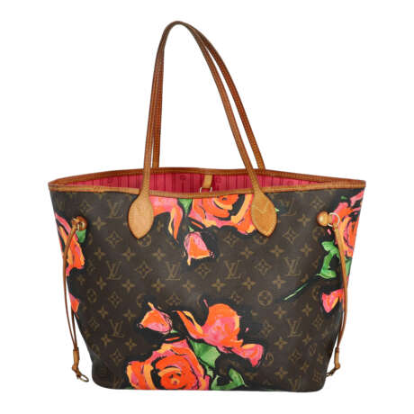 LOUIS VUITTON Shopper "NEVERFULL MM STEPHEN SPROUSE", Coll: 2009. - фото 1