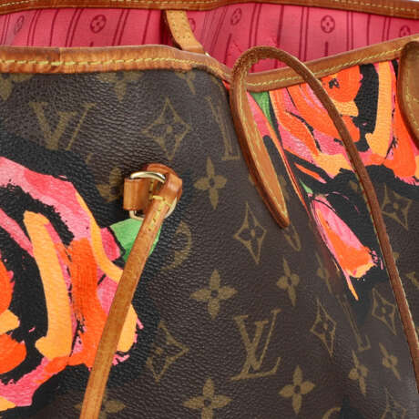 LOUIS VUITTON Shopper "NEVERFULL MM STEPHEN SPROUSE", Coll: 2009. - Foto 8