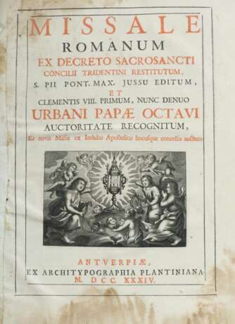 Konvolut religiöser Schriften 6-tlg., Missale Romanum as usum fratrum minorum sancti Francisci Cappucinorum - Foto 7