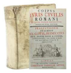 Heineccius, Johann Gottlieb Corpus iuris civilis romani in duos tomos distinctum singulari cura recusum