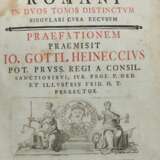 Heineccius, Johann Gottlieb Corpus iuris civilis romani in duos tomos distinctum singulari cura recusum - photo 4
