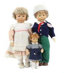 3 x Puppen Käthe Kruse,  ab 1960er Jahre