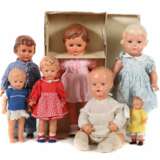 7 Puppen Schildkröt u.a., ca. 1960/70er Jahre - Foto 1