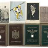 Konvolut Papier 3. Reich 4x Deutsches Reich Arbeitsbücher, 2x davon für Ausländer - Foto 1