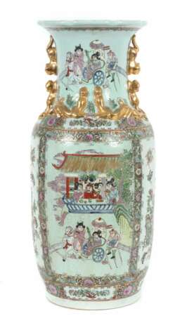 Große ''Famille Rose''-Vase China, Anfang 20. Jh. - фото 1
