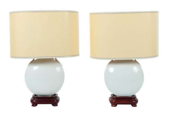 Paar Porzellanlampen China, 20. Jh. - photo 1