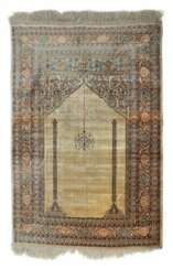 Tabriz Gebetsteppich Seide Nordwestpersien, Ende 19. Jh./um 1900