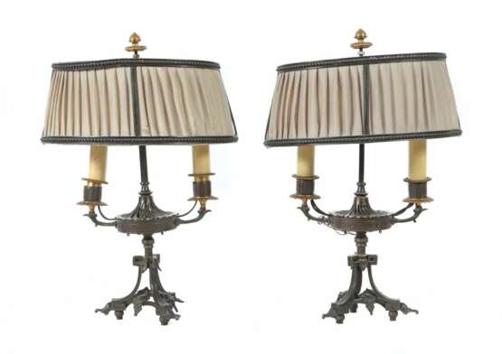 Paar Bouilotte-Lampen Ende 19. Jh., Louis XVI-Stil - фото 1