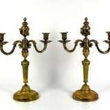 Paar Louis XVI-Kerzenleuchter - Foto 1