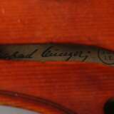 Geige m. Bogen und Koffer auf innenliegendem Zettel handschriftlich bez.: ''Johann Gottfried Dunger JGD i.E.'', Geigenbauer aus Erlbach bei Marktneukirchen (1849-1913) - фото 5