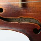 Geige mit 2 Bögen ca. um 1900-1930, auf innenliegendem Zettel bez.: ''Petrus Guarnerius Cremonensis filius Andrea fecit Mantuae sub tit Sanctae Teresiae 1699'' - Foto 6