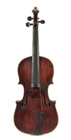 Geige auf innenliegendem Zettel bez.: Caspar da Salo in Brescia 1515, wohl sächsische Geige - Markneukirchener Manufakturarbeit nach Gasparo da Salo - Foto 1