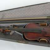 Geige auf innenliegendem Zettel bez.: Caspar da Salo in Brescia 1515, wohl sächsische Geige - Markneukirchener Manufakturarbeit nach Gasparo da Salo - photo 5