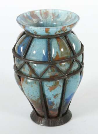 Art Déco-Vase mit Metallmontur wohl Daum, Nancy - Foto 2