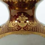 Hochovoide Prunkvase mit reicher Ziervergoldung im Sèvres-Stil wohl Frankreich, 19. Jh. - Foto 7
