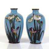 Paar kleine Cloisonné-Vasen - фото 1