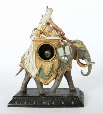 Figurenpendule einer Orientalin auf Elefanten Frankreich, 2. Hälfte 19. Jh. - Foto 3