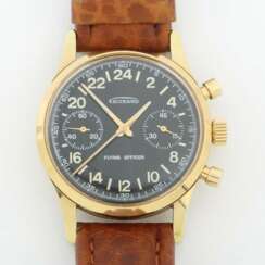 Chronograph GUINAND Flying Officer mit 24-Stundenanzeige Schweiz, 1960er/70er Jahre