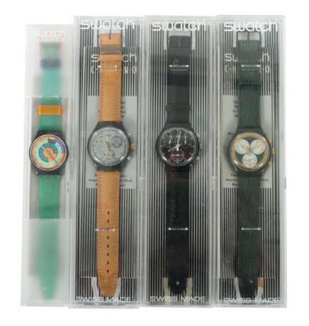 4 Armbanduhren SWATCH Schweiz, 1990er Jahre - фото 1