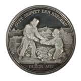 Silbermedaille der Grube Himmelfahrt Samt Abraham bei Freiberg, zur Erinnerung an den 1847 gemachten reichen Silberfund - Foto 2