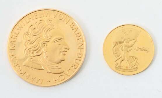 2 Goldmünzen Deutschland, Gold 900/986 - Foto 1