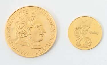 2 Goldmünzen Deutschland, Gold 900/986