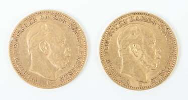 2 20 Mark-Goldmünzen Deutschland, 1873/74