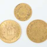 3 Francs-Goldmünzen Frankreich, Gold 900 - photo 2