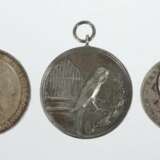 Münze & 2 Medaillen Drei Mark, 1911 - Foto 1