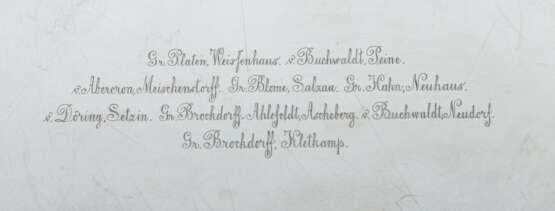 Prächtige Deckelterrine mit Wappen auf Tablett J. Wagner & Sohn, Berlin - photo 4