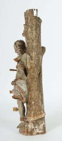 Bildschnitzer des 18. Jh. ''Heiliger Sebastian'', Holz vollplastisch geschnitzt - photo 4