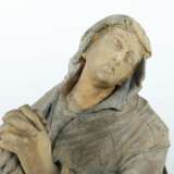 Bildschnitzer des 19. Jh. Paar trauernde Figuren: ''Maria'' und ''Johannes'', Holz geschnitzt - photo 3