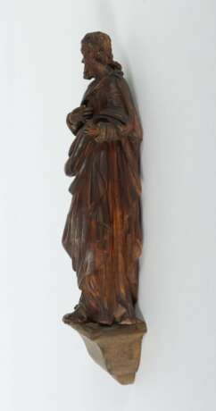 Bildschnitzer des 19. Jh. ''Apostel'', Holz geschnitzt - Foto 3