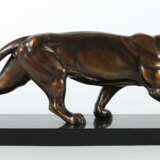 Bildhauer des 20. Jh. ''Schleichender Panther'', Zinkguss patiniert - Foto 3
