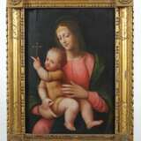 Kirchenmaler des 18./19. Jh. ''Maria mit Kind'', Darstellung der Muttergottes - photo 2