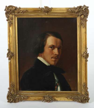 Funkert, O. (?) Maler des 19. Jh.. ''Herrenportrait des Baron von Warkotsch'' - Foto 2