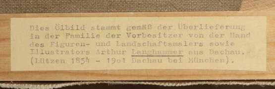 Langhammer, Arthur (attr.) Lützen 1854 - 1901 Dachau - Foto 3
