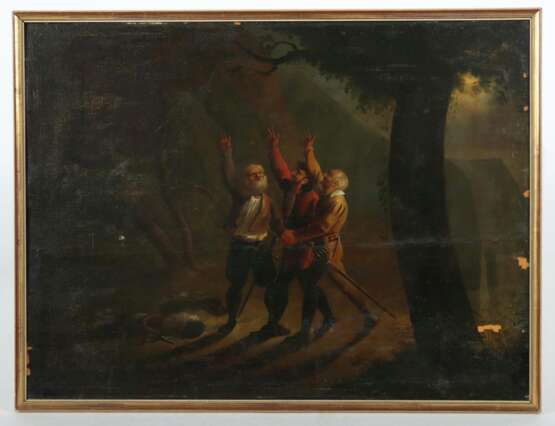 Maler des 19. Jh. ''Rütlischwur'', Darstellung der drei Eidgenossen beim Schwur auf der Rütli - photo 2