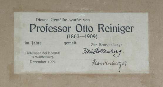 Reiniger, Otto Stuttgart 1863 - 1909 Tachensee bei Korntal - фото 4